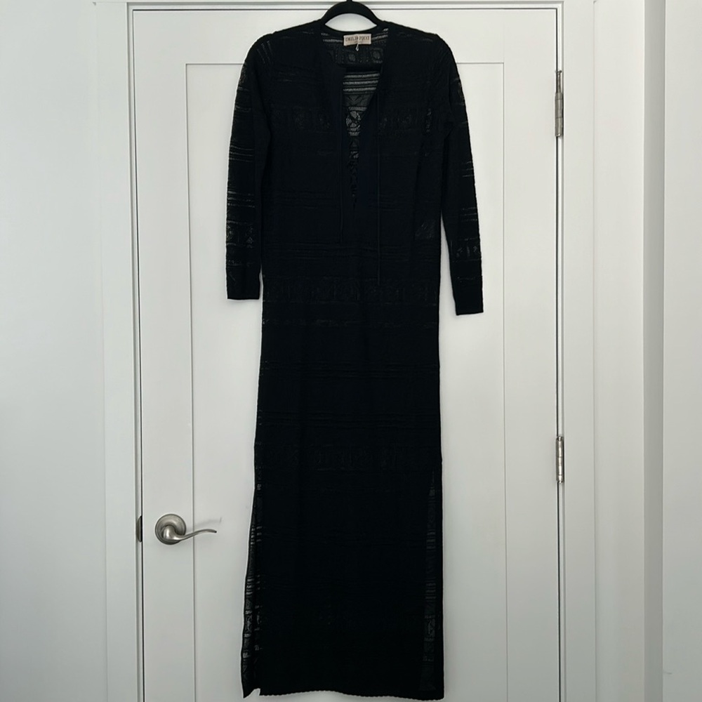 NWOT Emilio Pucci Metallic Knit Maxi Dress - Picture 2 of 8